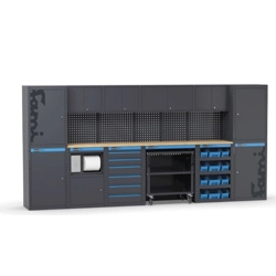 vendita online Arredo per officina e garage da 3952x495x1900 mm. Banchi da lavoro e armadi Fami